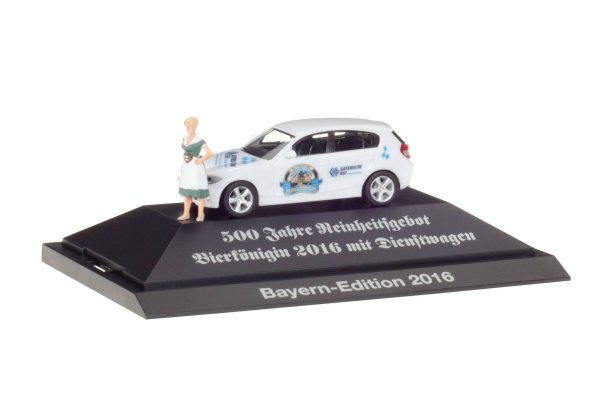 Herpa 926805 BMW 1er Limousine "Bayern - PKW 2016"