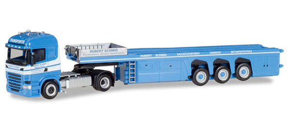 Herpa 930741 Scania R Betonteile-Sattelzug "Hubert Schmid"