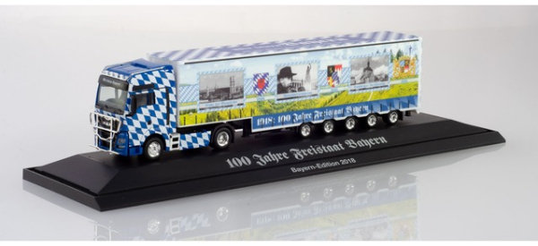 Herpa 932547 MAN TGS XXL Meusb.-Sattelzug "Bayern 18" (Sondermodell Bayern)