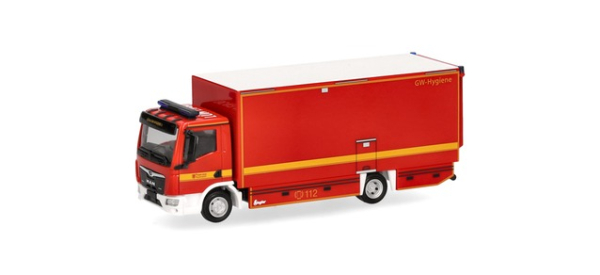 Herpa 958691 MAN TGL CC Koffer-LKW "Feuerwehr Lünen"