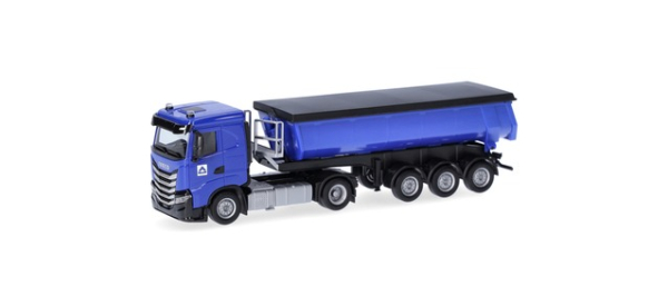 Herpa 960052 Iveco S-Way ND Thermomulden-Sattelzug "Hoch-Tief"