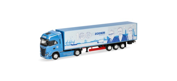 Herpa 961479 Iveco S-Way MY24 Koffer-Sattelzug "100 Jahre Zoder Spedition"