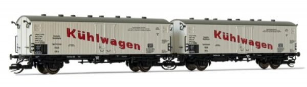 Arnold HN 9721 DRG,2tlg.Set Fährboot Kühlwg.Gfkhs Saarbrücken Kühlwagen,Ep.II