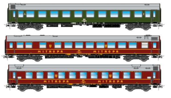 HR4234  3-teiliges Set "Spree-Alpen-Express" der DR, Ep. IV