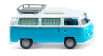 Wiking 031504 VW T2 Campingbus - eisblau/weiß